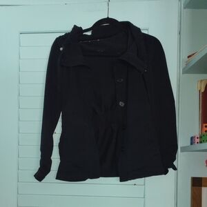 Black button up light jacket from Liz Claiborne fits like medium
